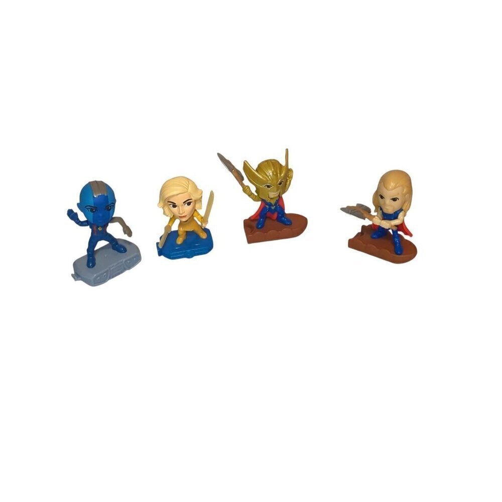 LOT of 4 McDonalds THOR Love, Eternals The a, Nebula Toys Happy Meal 2022Marvel